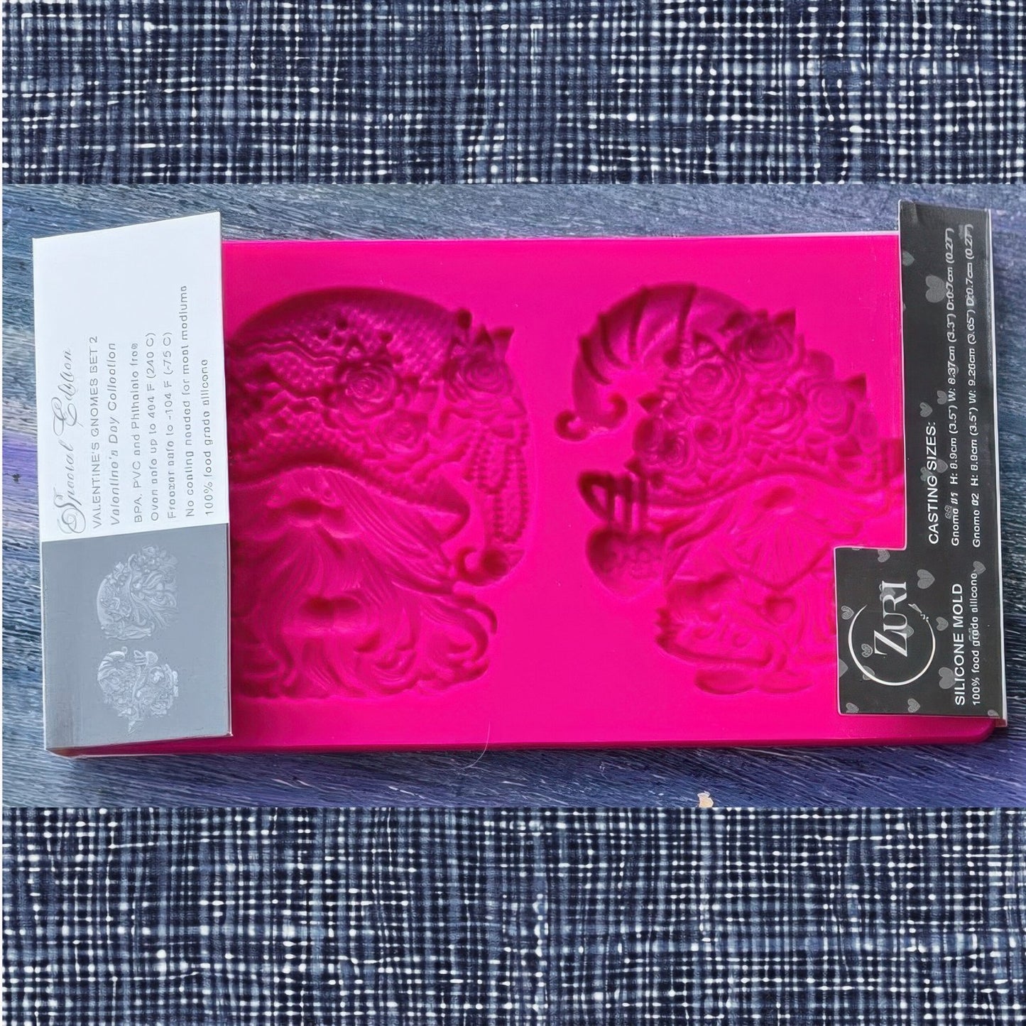 Valentine's Gnomes Set 2 - Silicone Mold, Zuri Designs image 1