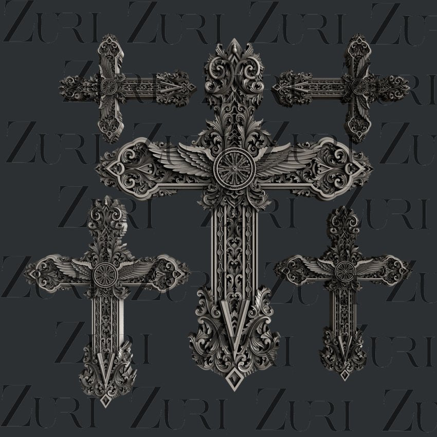 Ornate Crosses Set 1 image 0