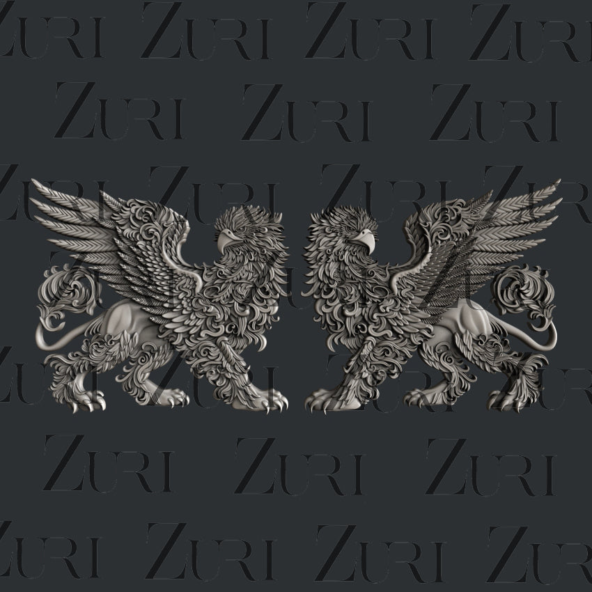 Baroque Griffins Set 1 silicone mold