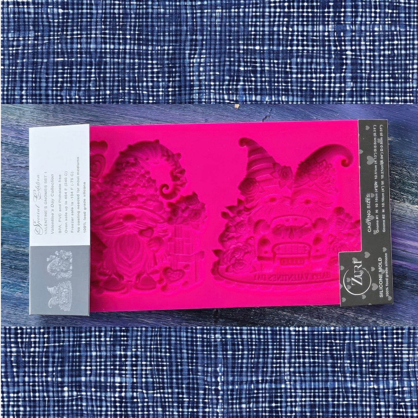 Valentine's Gnomes Set 1 - Silicone Mold, Zuri Designs image 1