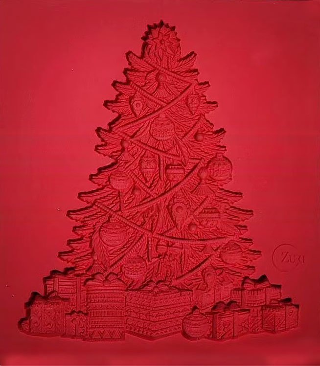 Bohemian Christmas Tree - Silicone Mold, Zuri Designs image 2