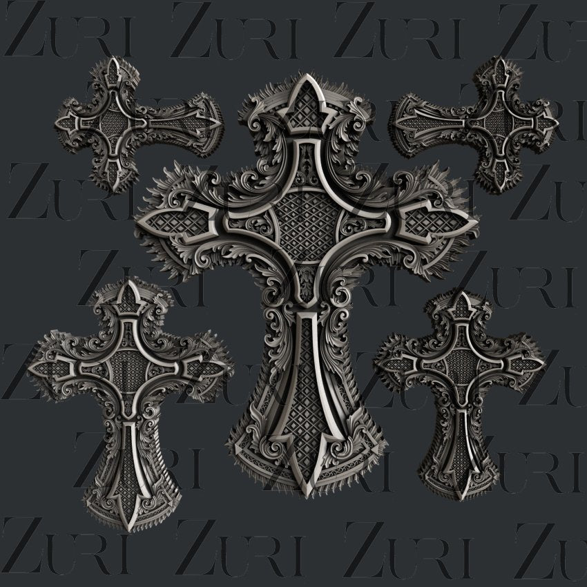 Ornate Crosses Set 4 image 0
