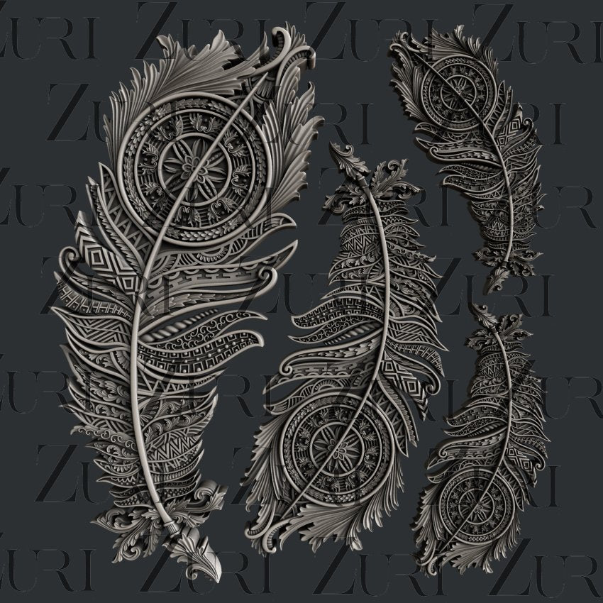 Bohemian Feathers Set 2 image 0