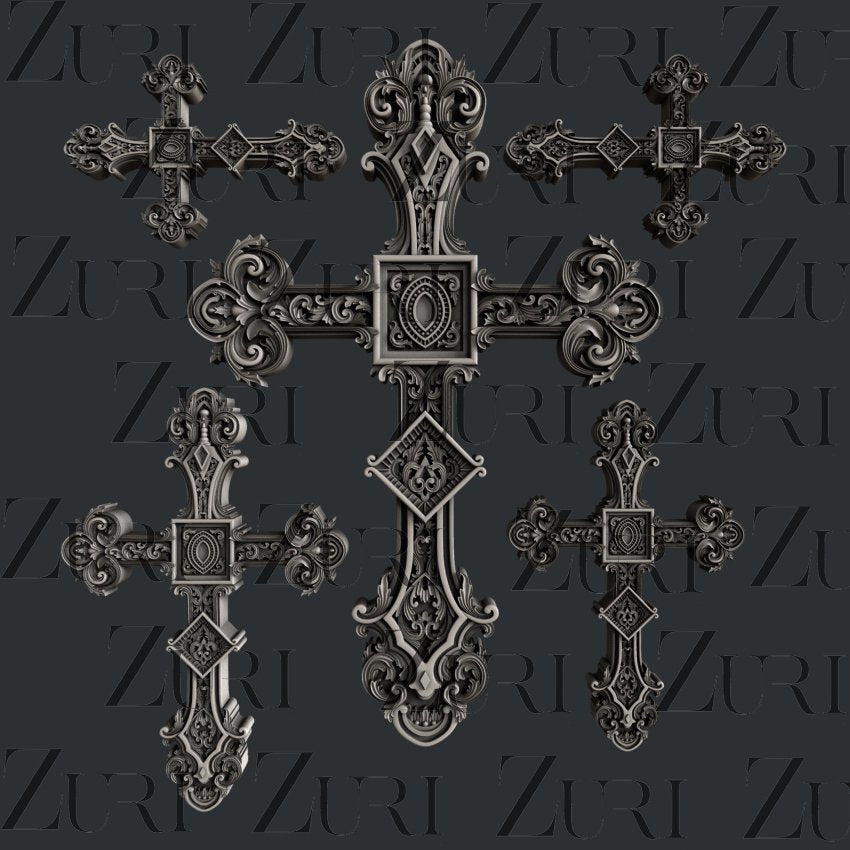 Ornate Crosses Set 3 image 0
