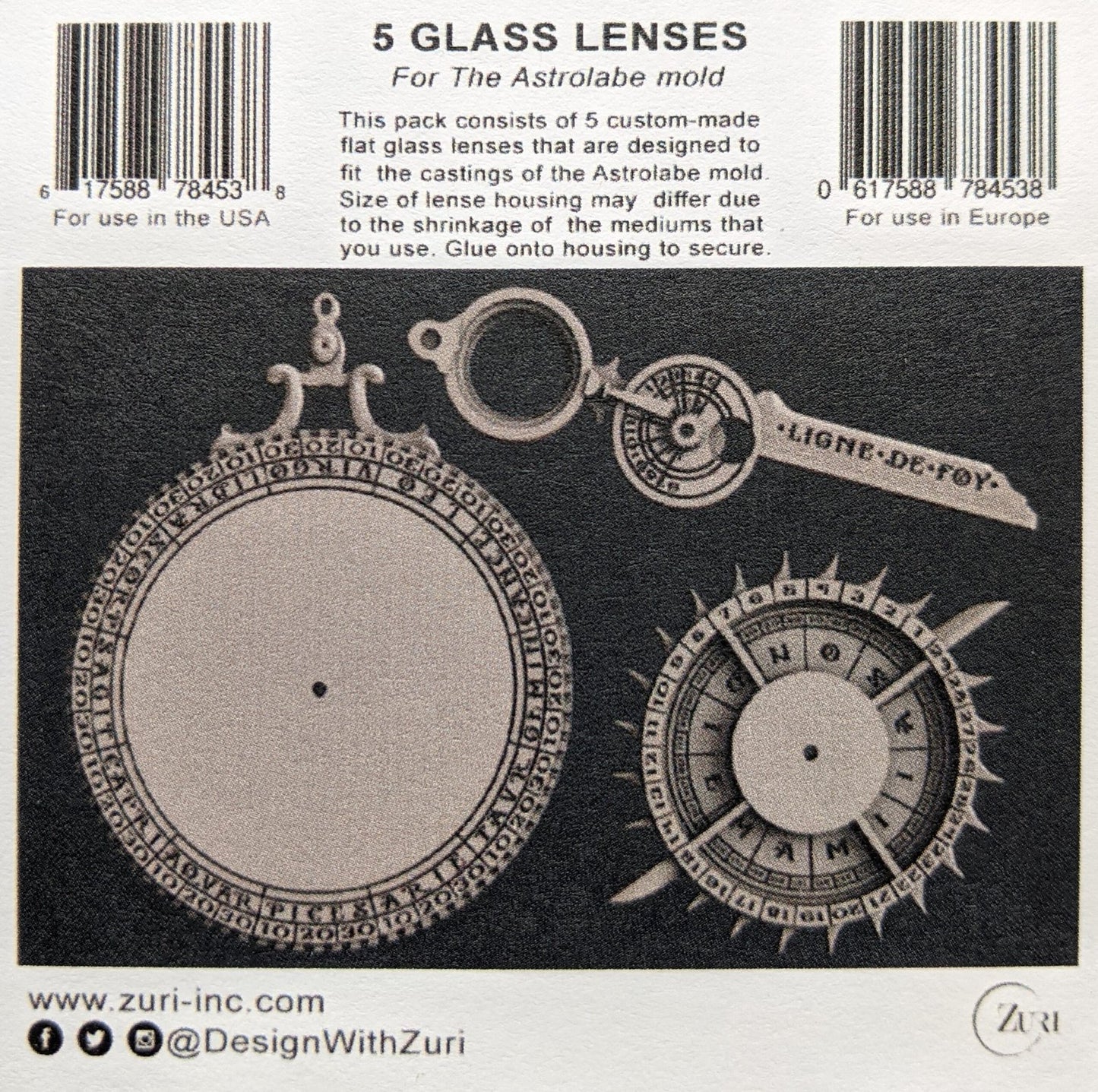 Astrolabe Glass Lenses - 5 pack image 0