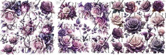 Amethyst Garden transfer, Calypso line image 0