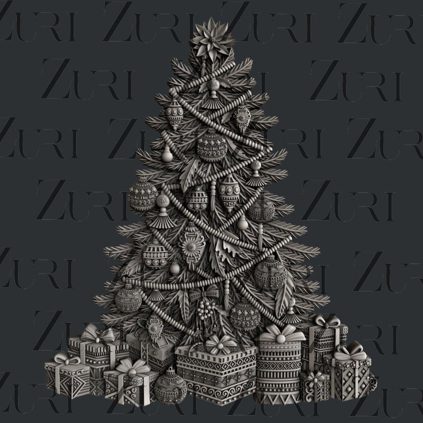 Bohemian Christmas Tree - Silicone Mold, Zuri Designs image 0