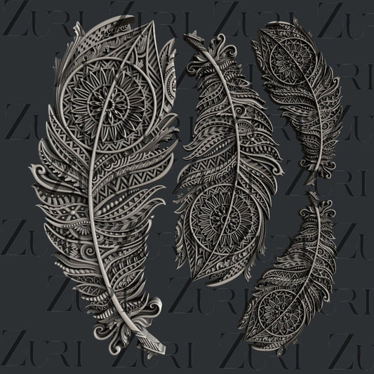 Bohemian Feathers Set 1 image 0