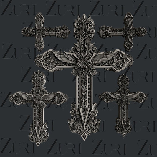 Ornate Crosses Set 1 image 0