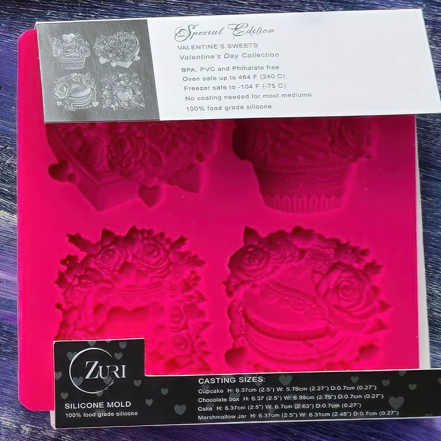 Valentine's Sweets - Silicone Mold, Zuri Designs image 1
