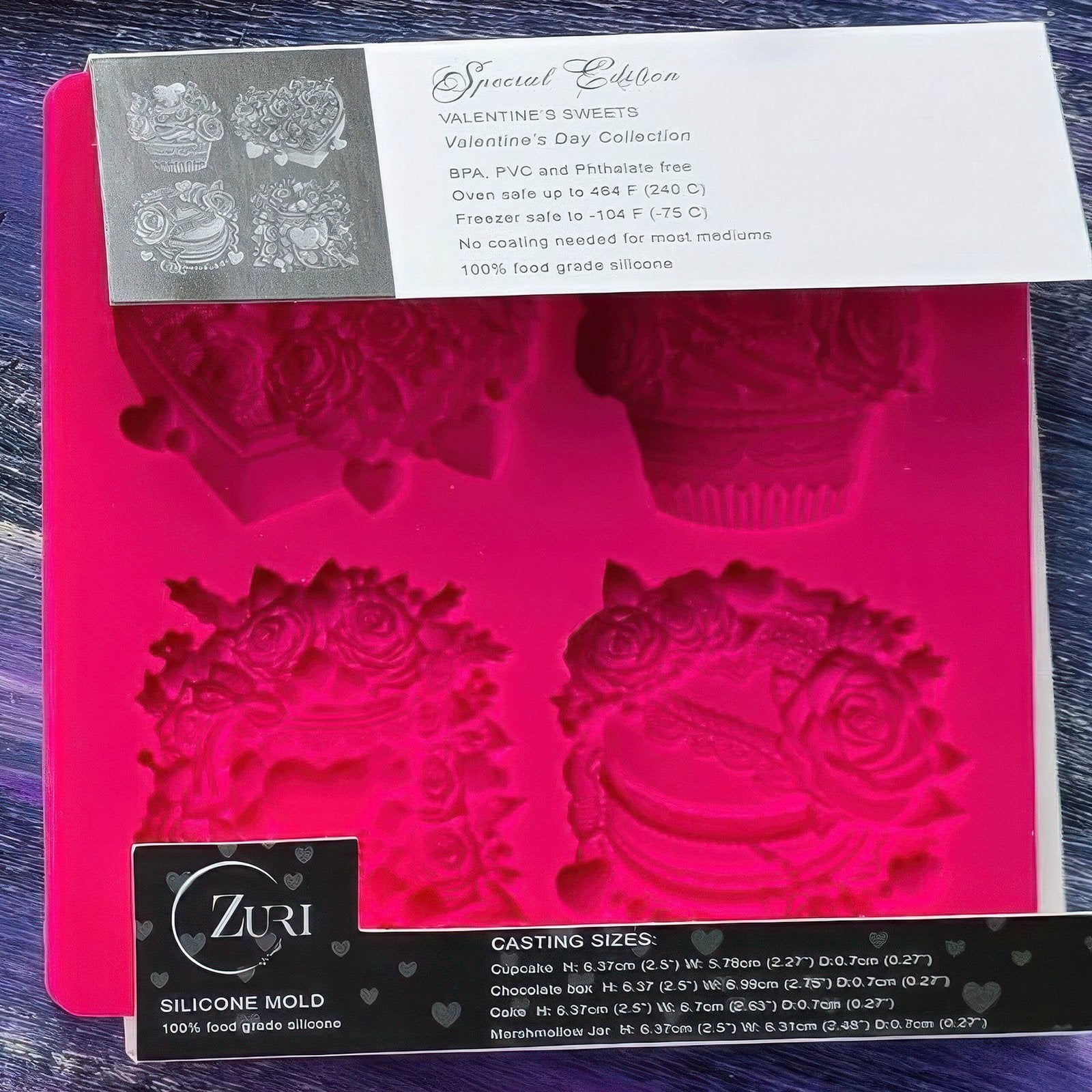 Valentine's Sweets - Silicone Mold, Zuri Designs image 1