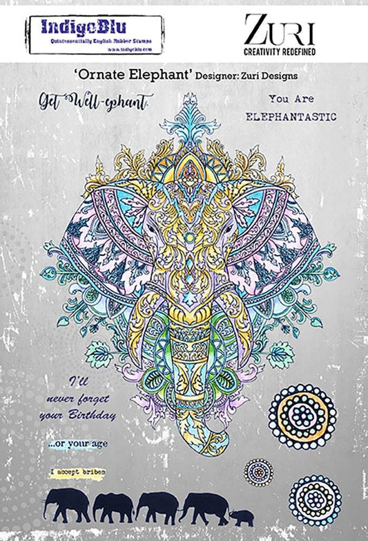Ornate Elephant Stamp image 0