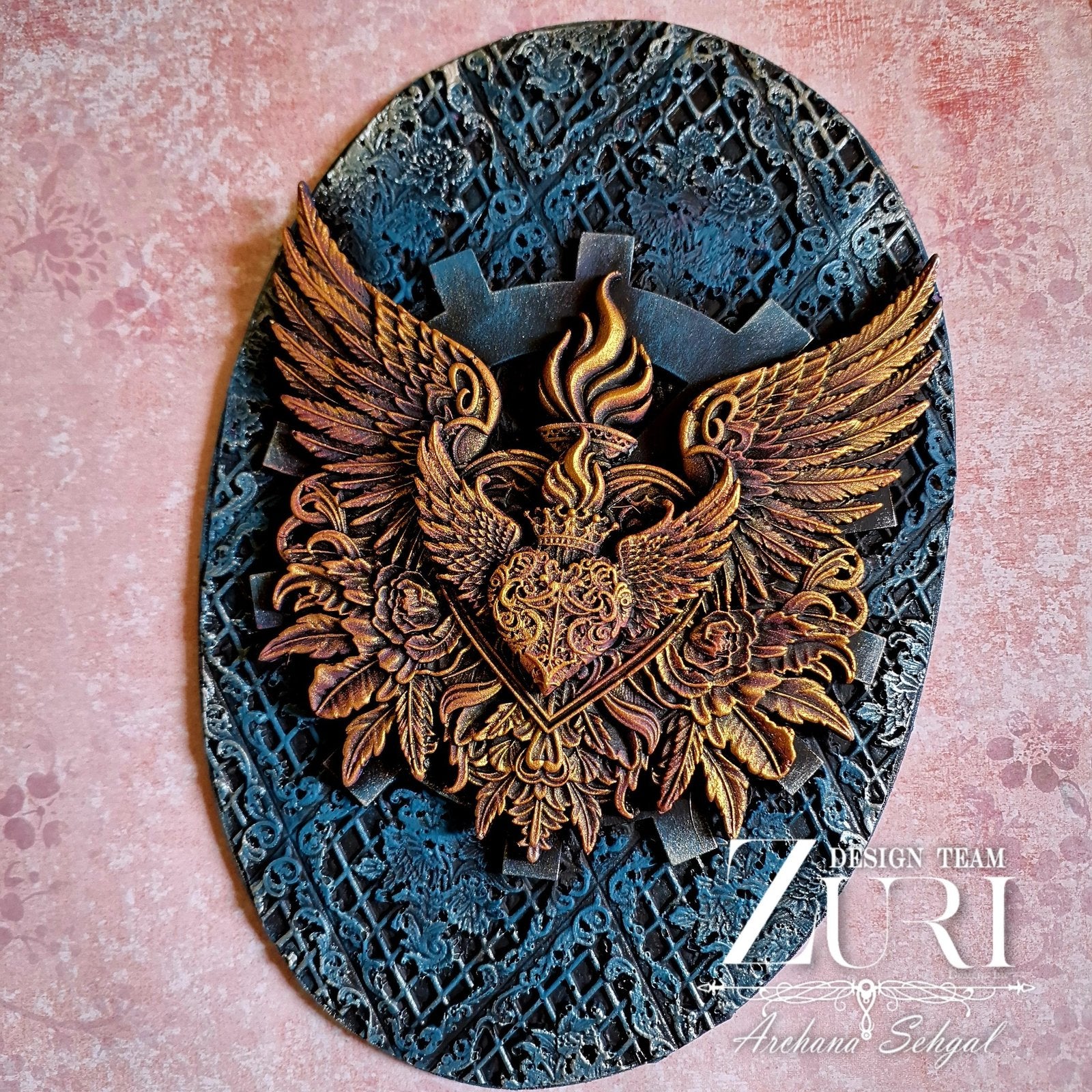 Sacred Heart Silicone Mold by Zuri Designs Inc image 1