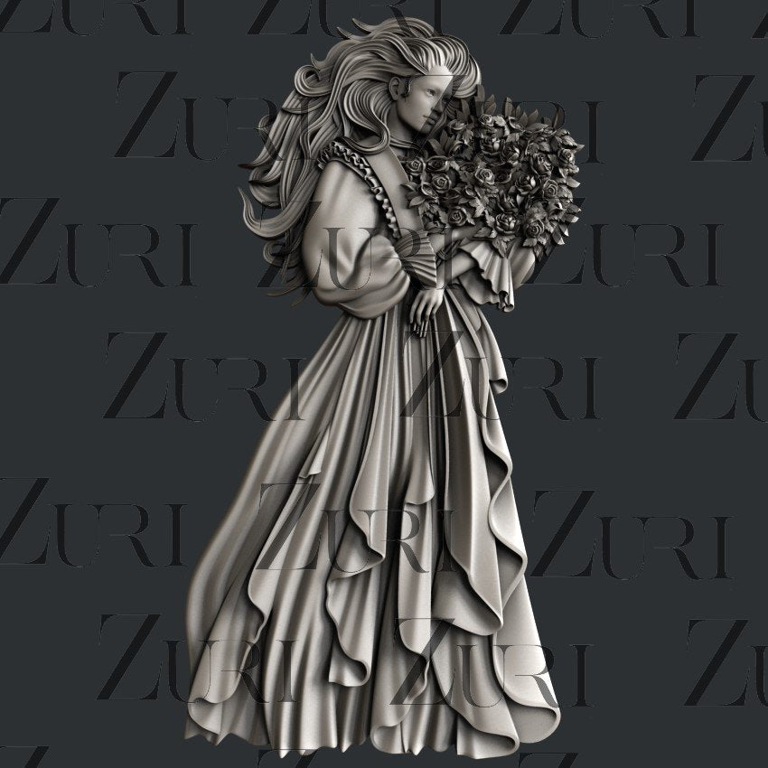 Woman with Bouquet image 0