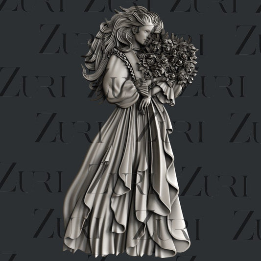 Woman with Bouquet image 0