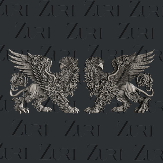 Baroque Griffins Set 1 silicone mold