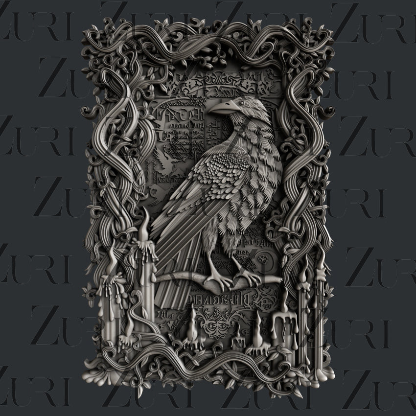 Halloween Raven silicone mold
