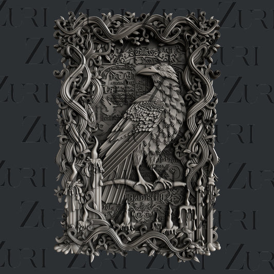 Halloween Raven silicone mold