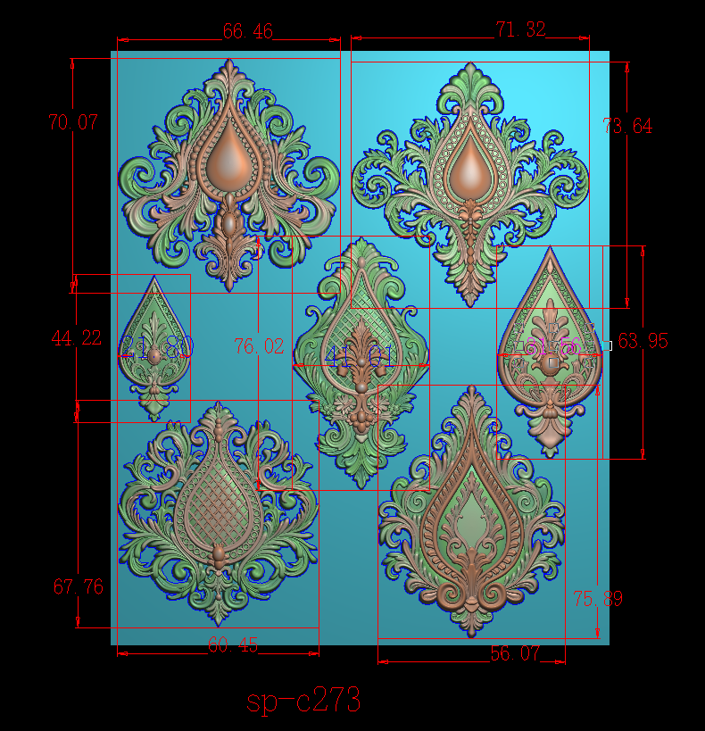 Baroque Dewdrops silicone mold
