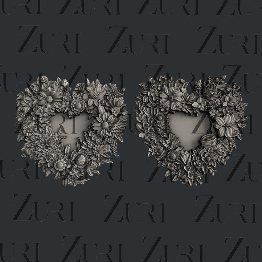 Floral Lovehearts Set 1 image 0