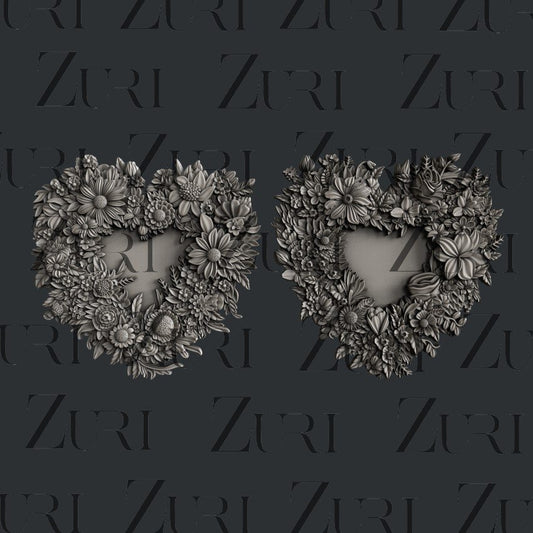 Floral Lovehearts Set 1 image 0