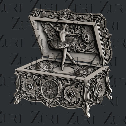 Music Box Silicone Mold by Zuri Designs Inc image 0
