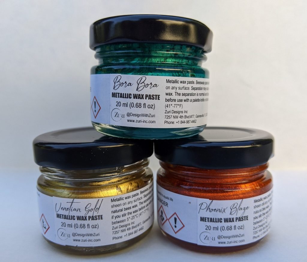 Metallic Wax Paste Trio - Artistic Supplies - Zuri Inc. - Zuri 