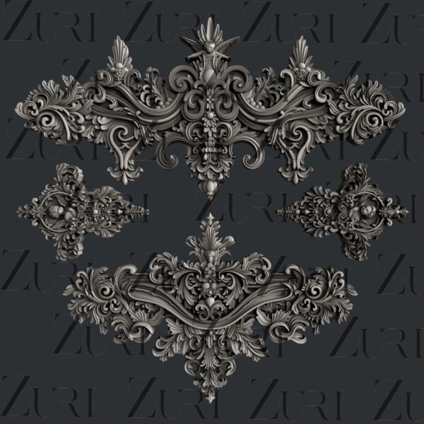 Baroque Ornaments Set 1